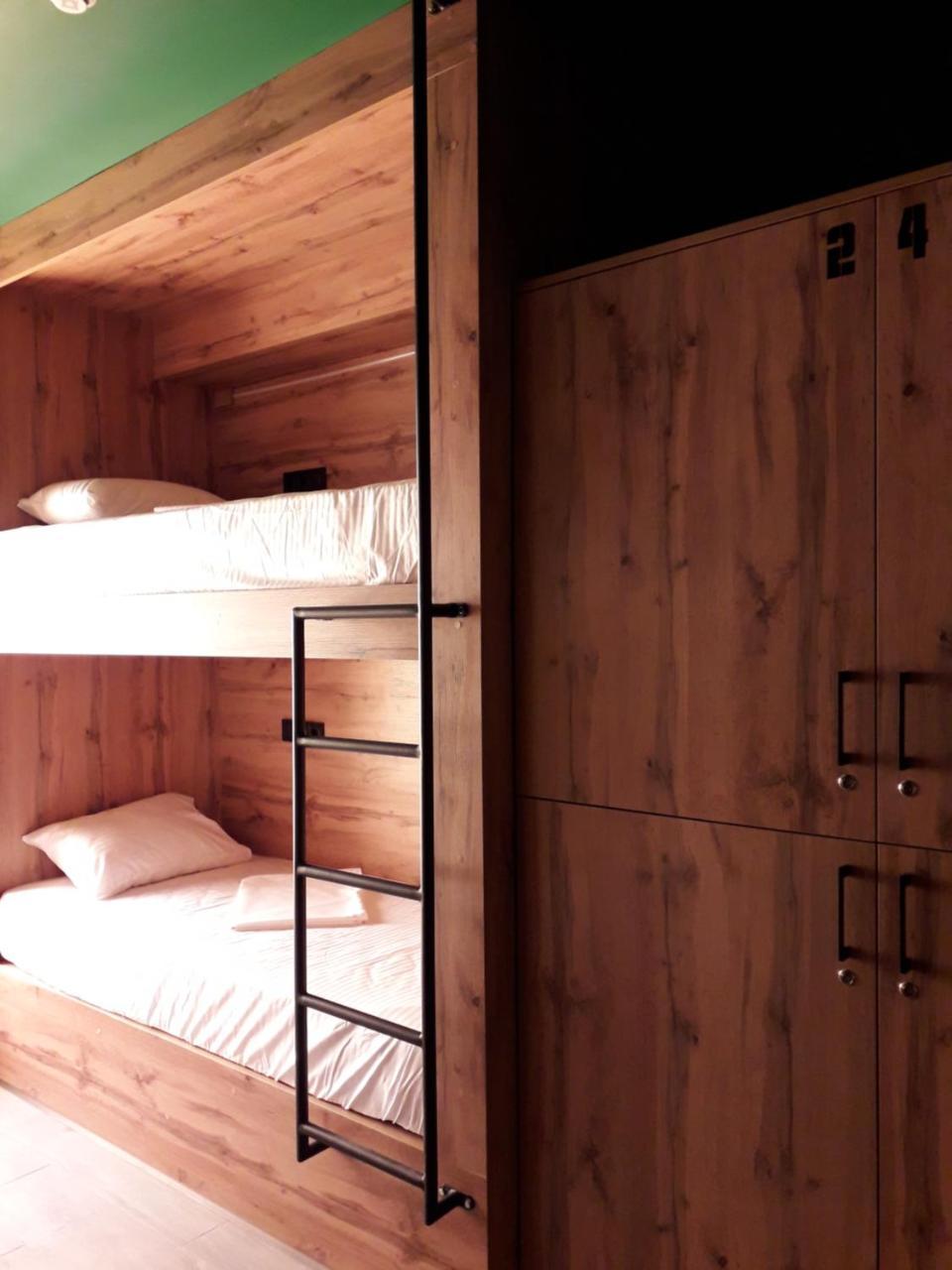 Full House Capsule Hostel Rivne Exterior photo Bunk beds in a hostel